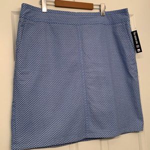 NWT Talbots Blue White Skirt sz18